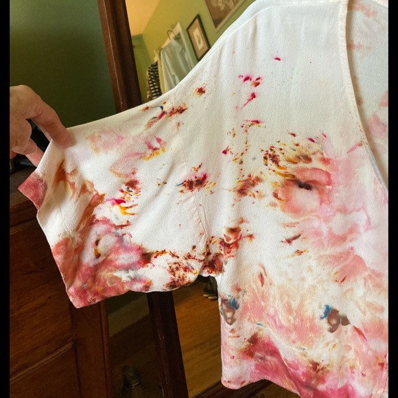 Hand Dyed Watercolor Design Top NWOT - Picture 4 of 8